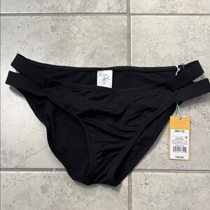 Kona Sol Women's Black Swim Bottom